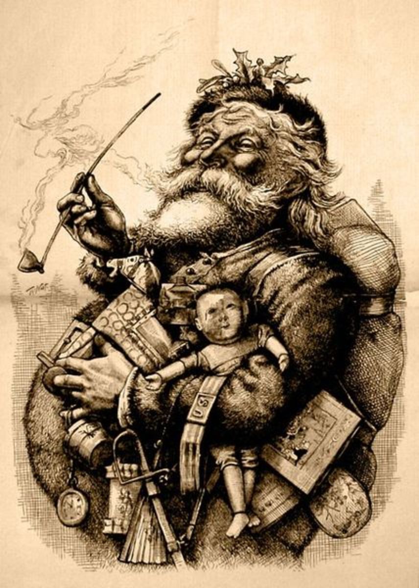 Merry Old Santa Claus by Thomas Nast, January 1, 1881
