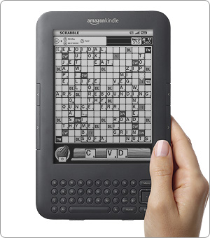 How Scrabble looks on the Kindle.