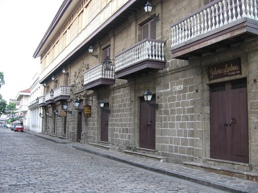 Old Houses On A Cobble Stoned Street