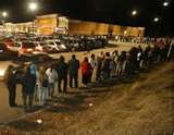Who gets to sit in the parking lot all night?