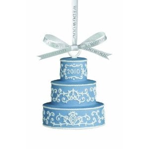 The gorgeous ornament is from Wedgewood.  I think it could also make a great table decoration at a wedding for how about a baby shower?