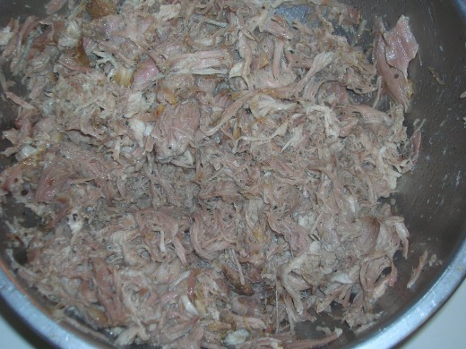 Shredded and ready for sandwiches