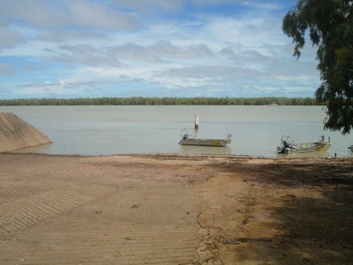 Slipway on the broad Norman River