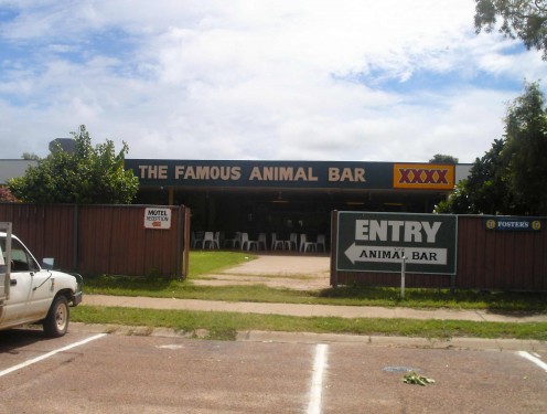Famous for being rough. Once a wildwest bar full of 'animals' - now a tourist attraction