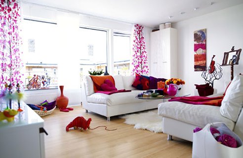 Colorful living room design