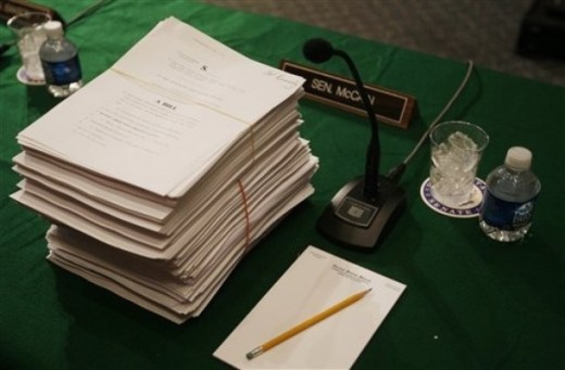 The volumes of the Healthcare bill 2010