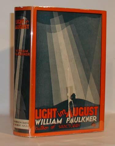 Some of the older copies of Faulkner's works are beautiful displays of the Modernist aesthetic, like the one above.