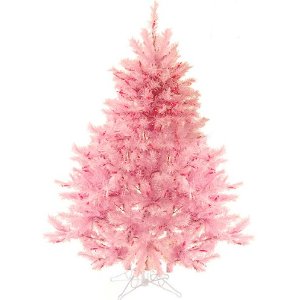 4.5' Pre-Lit Pretty In Pink Artificial Christmas Tree - Pink Lights