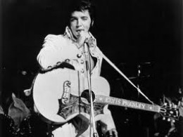 Elvis Presley always used either a Gibson or a Martin guitar. 