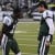 New York Jets quarterback Mark Sanchez (6) and teammate Santonio Holmes (10) celebrate after they connected for the game-winning touchdown during the fourth quarter of an NFL football game against the Houston Texans at New Meadowlands Stadium, Sunday