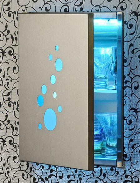 Medicine Cabinet with LED Lights (this one looks cool)