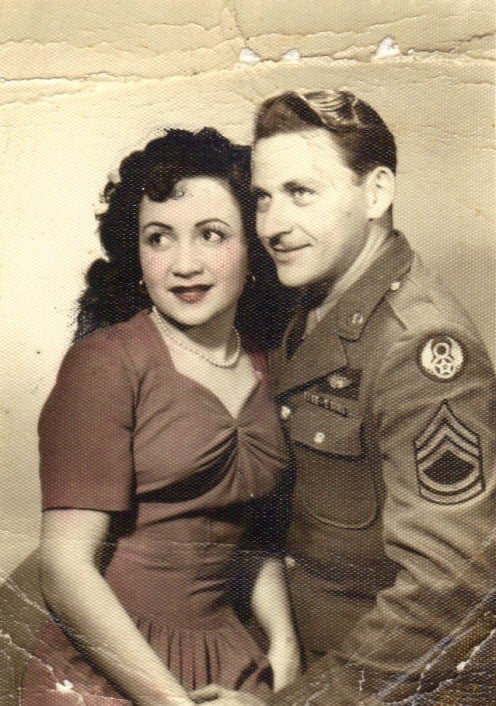 Dad and Mother in 1944