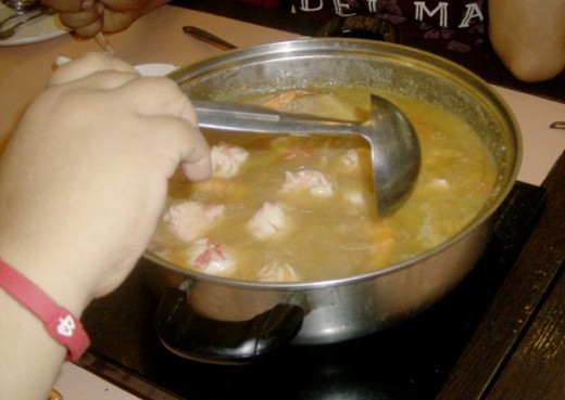 boiling lobster balls