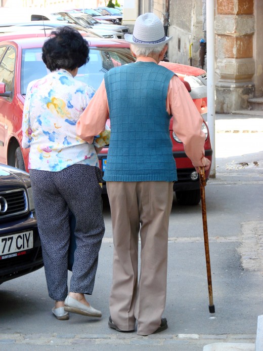 This elderly couple appear to have had a good innings.