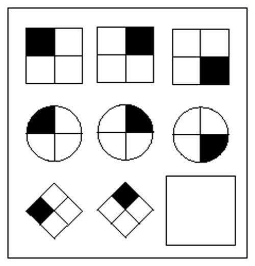 Example of a matrix puzzle