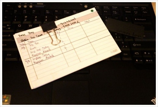 Index card