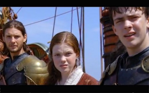 Caspian, Lucy, and Edmund