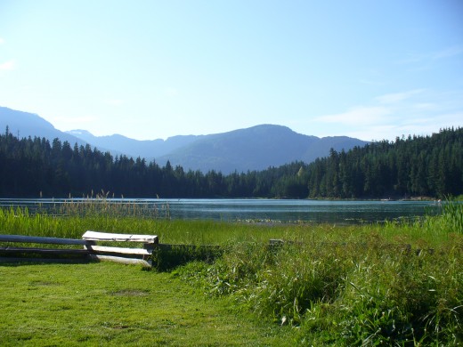One of the beautiful lakes in Whistler