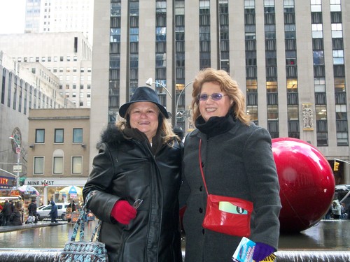 Me an my Mom enjoying a Sunday afternoon in NYC at Christmas Time.