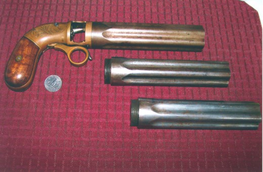 An original pistol made by the Leonard Pistol Manufacturing Co. of Shrewsbury, MA