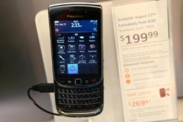The BlackBerry torch is one of the best touch phones. 