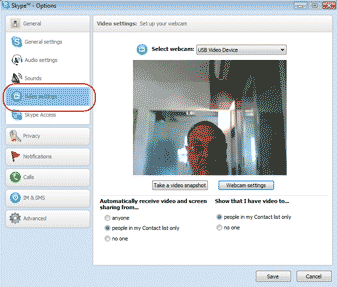 Diagram 9. Setting up your webcam