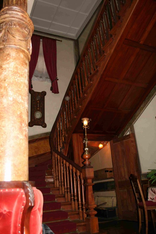 The impressive staircase in the main hall