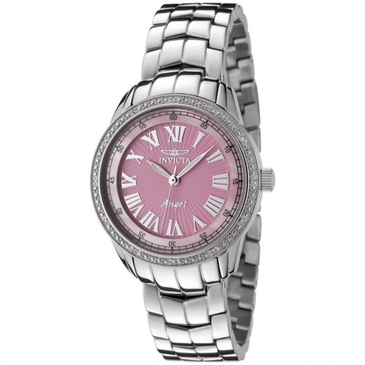 Pink analog Invicta Watch
