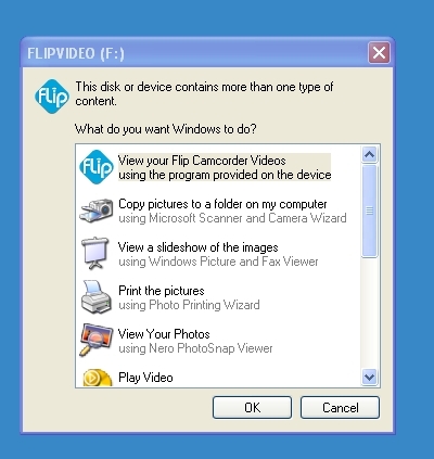 Flipshare installation from the flip minohd