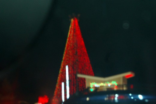 We got duped out of $20 to go see the 'award winning' light show at the Smokies Stadium tonight.  Not impressive in the least bit, but it was for a good cause, so we didn't start a riot.