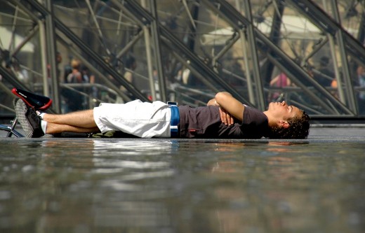 Cycling around Paris is clearly too much for some...