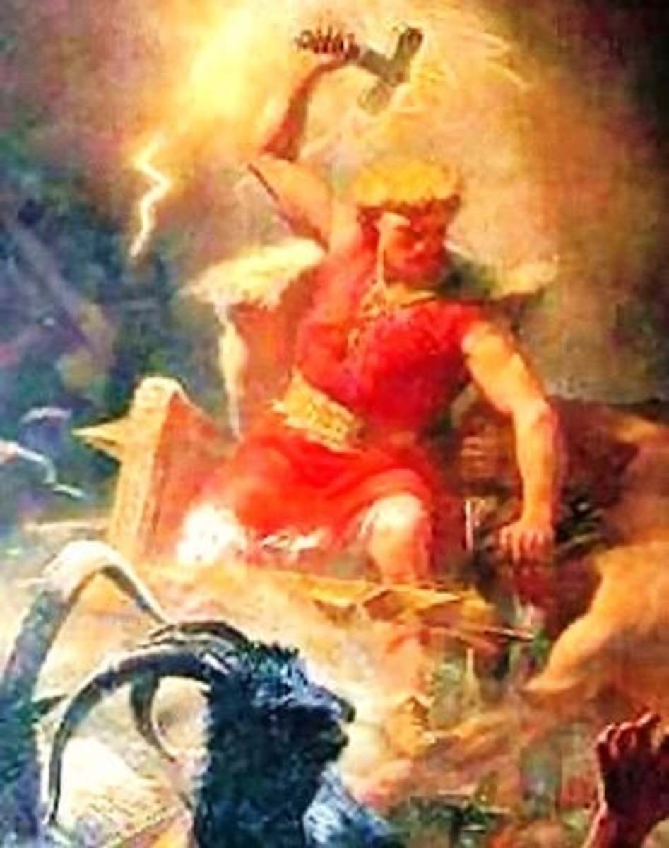 Thor, Norse God of Thunder.