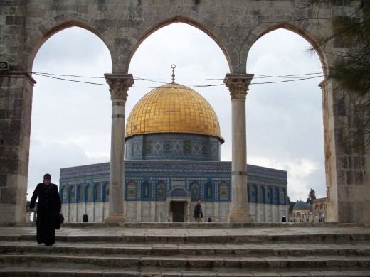 Dome of the Rock, which sits upon the Temple Mount