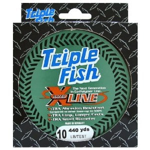 Triple Fish Xrated Co-Polymer Line Size: Bulk Spool; Test: 4 pound