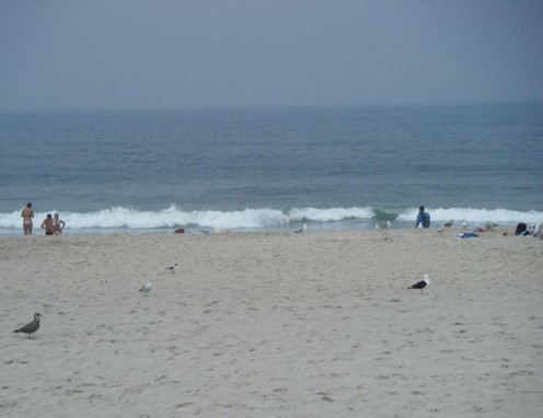 The beach at Seaside Heights, New Jersey.