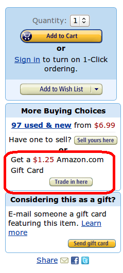 Amazon Trade In Button