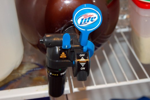 Chris and I finally got around to trying out the Miller Lite Mini Keg.  Nifty idea, but takes up a bit too much space in our fridge.