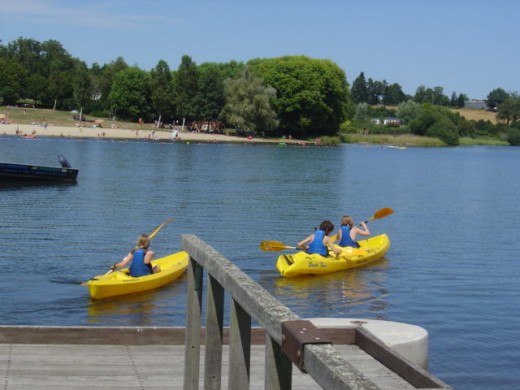 Kayaking at Videix Lake