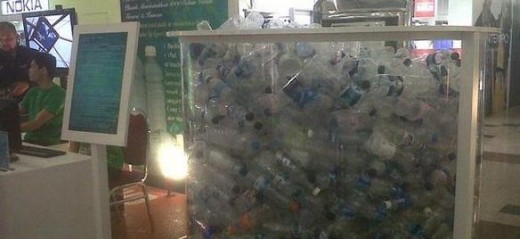 The plastic bottles
