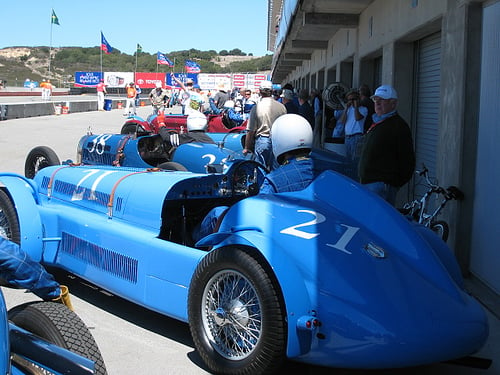 Brian Mullin (#38) in a 1938 Talbot Lago 26 SS, First place in Class 1A at the 2007 races