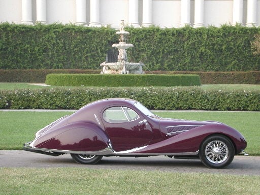 1937 Talbot Lago Teardrop. One of only 9 in the world! Photo courtesy of webbwax.com