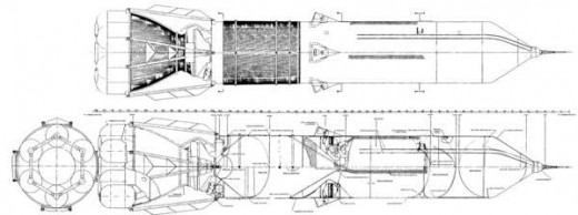 Sea Dragon schematics from NASA design documents