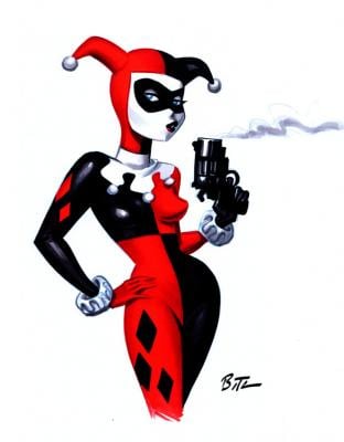 Harley Quinn as she first appeared in "Batman: The Animated Series"