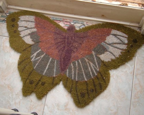Butterfly welcoming mat