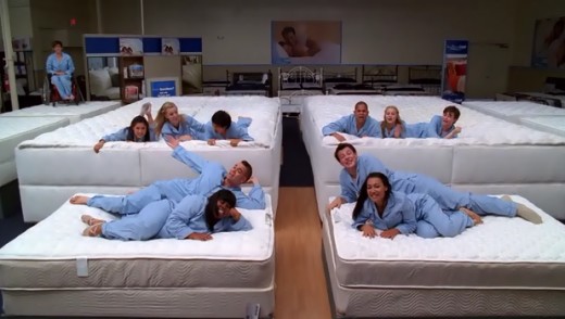 "Come on down to Mattress Land!"