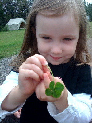 I found a four leaf clover!