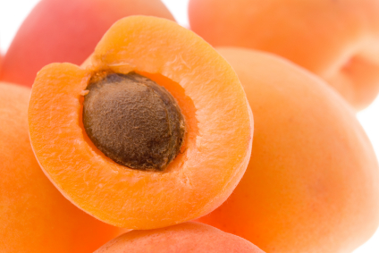 Sliced apricots