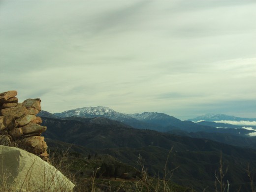 A view of Mount San Gorgonio as seen from the San Bernardino Mountains.