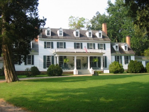 Sherwood Forest, the ca 1720 home of John Tyler, is the longest frame home in the U.S. and features a residential ghost. 