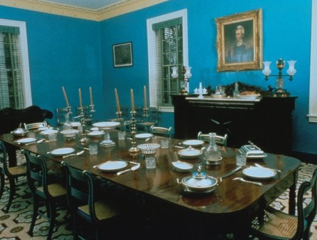Dining room at the Hermitage.